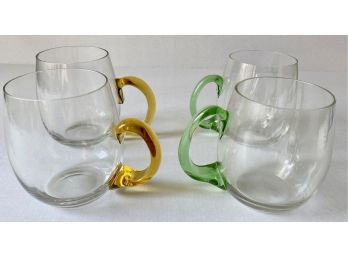 Set 4 Glass Coffee Mugs