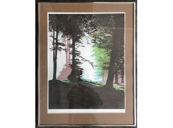 Forest Scene By Nason A Lovely Limited Edition Signed / Numbered / Matted  Framed Silkscreen