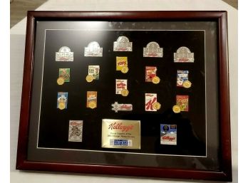 KELLOGG'S Proud Suppliers Of The 2002 Olympic Winter Games 18 PINS Nicely Framed Collection