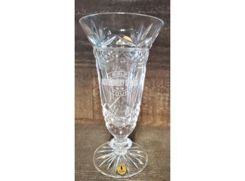 Vintage Crystal Vase Trophy:   Tyrone Irish Lead Crystal Golf Trophy - Montgomery Sports Golf Tour