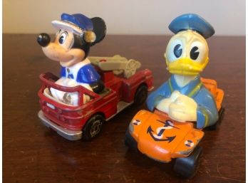 1979 Matchbox Disney Series 1 & 2. Mickey Mouse Firetruck, Donald Duck Buggy Car