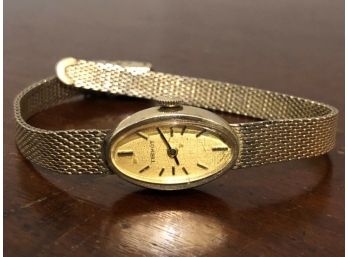 Tissot Gold - Tone Elegant Ladies Watch & Band 10k RGP Bezel. SWISS. Stainless Back