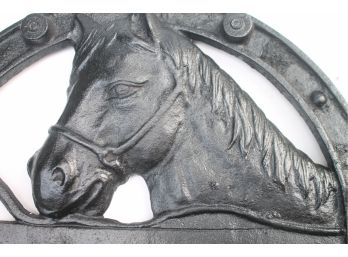 Vintage Black Iron Equestrian Horse Boot Remover / Scraper