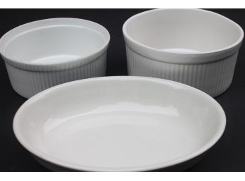 Great Set Of 3 Porcelaine Serving / Casserole Dishes Including PFALTZGRAFF, APILCO, & HALL