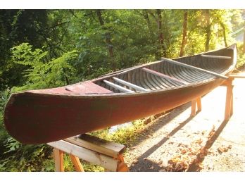 Chestnut Prospector OLD TOWN Style Vintage Wood & Canvas Canoe From The 1920's Project