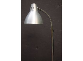 Cool Aluminum & Chrome Adjustable Goose Neck Vintage MID CENTURY MODERN Floor Lamp