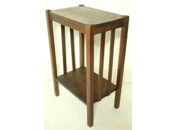 Arts & Crafts  Mission Oak Side Table In The Manner Of Gustav Stickley, Etc.