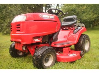 Great TROY BUILT 'SUPER BRONCO' Riding Tractor Mower With KOHLER 19HP SV590S ENGINE