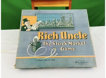 Vintage 1950s Design Rich Uncle 'The Stock Market' Board Game