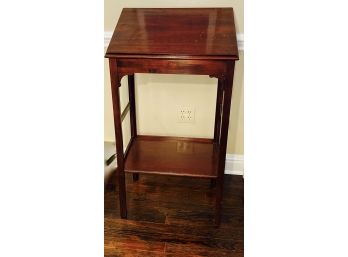 Wooden Two Tier Stand Up Lectern With Top Storage