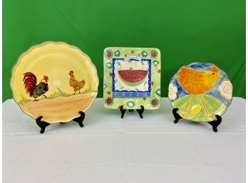 Three Decorative Platters