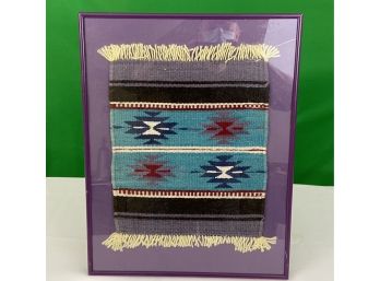 Zapotec Weaving In Framed Display