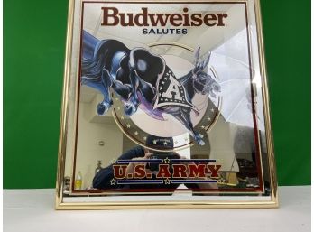 Budweiser Salutes U.S. Army Bar Mirror