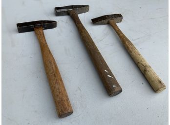 3 Blacksmithing Hammers