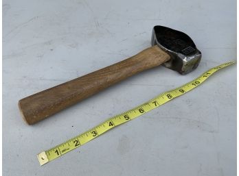 Big Blu 2.5 Lb. Blacksmiths Hand-forged Cross Pein Hammer With Wood Handle