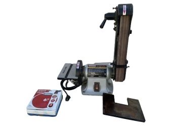 Craftsman 2 X 42 Inch Belt, 6 Inch Disc Sander With 6 Sandpaper Disc Replacements