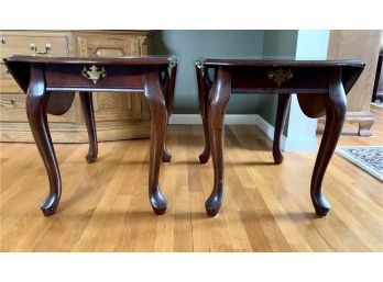 Pair Of Folding Side End Tables