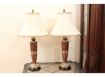 Pair Of Oriental Accent Lamps