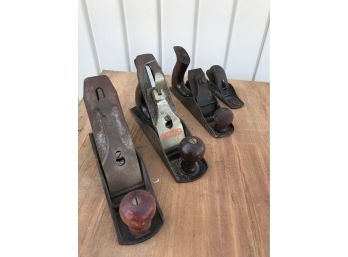 Lot Of 4 Vintage Wood Planers