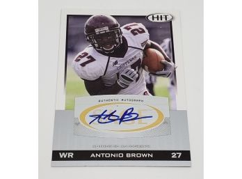 2010 Antonio Brown Rookie Autographed Card