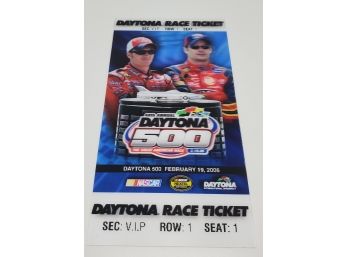 3D Daytona Nascar Collectible Race Ticket