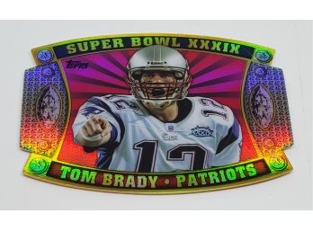Awesome 2011 Tom Brady Die-cut Super Bowl Ring Insert Card