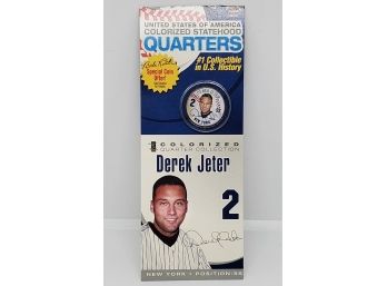 Derek Jeter Colorized State Quarter