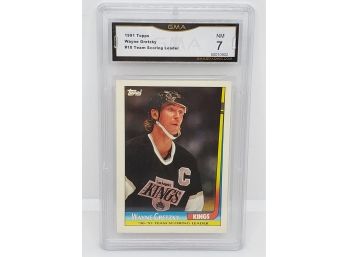 1991 Topps Wayne Gretzky Team Scoring Leader Graded 7