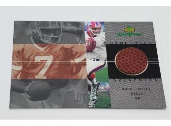 Doug Flutie Game Used Football Relic Card