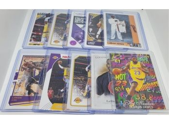 Lot Of 10 Different Lebron James Cards