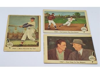 Lot Of 3 Different 1959 Fleer Ted Williams Cards