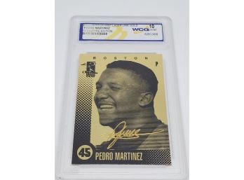 2003 Laser Line Gold Pedro Martinez Signature Edition Graded 10 Gem Mint