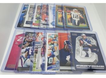 Lot Of 13 Tom Brady Football Cards