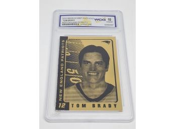2003 23kt Gold Laser Line Tom Brady Graded 10 Gem Mint