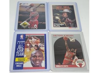 Lot Of 4 Vintage Michael Jordan Cards