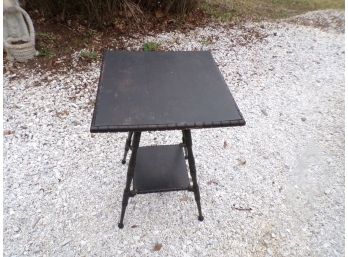 Antique Wood Plant Stand Table