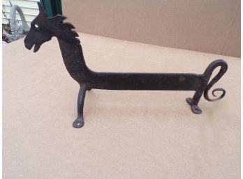 Old Forged Iron Horse Boot Scrapper