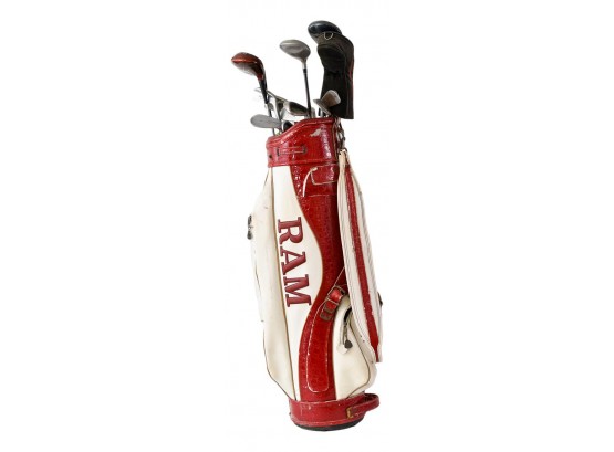 RAM Golf Bag And Assortment Of Clubs