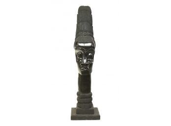 Hand Carved Wooden African Statue