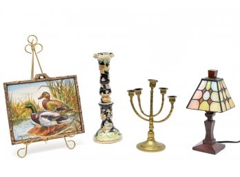 Collection Of Decorative Tabletop Items