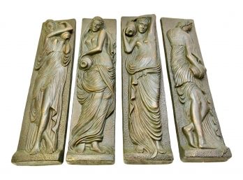 Set Of Four Artini Bronze Wall Plaques 'The Four Seasons'
