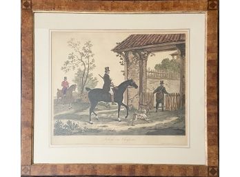 19th Century French Lithograph After Carls Venet Engraved By Jazet - Retour Du Chasseur