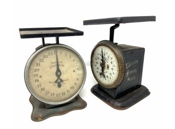 Pair Of Vintage American Family Scales