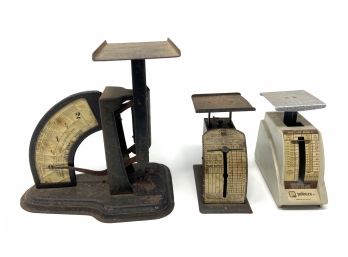 Trio Of Vintage Postal Scales