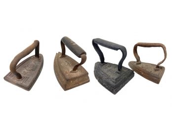 Set Of Four Antique Flat Irons