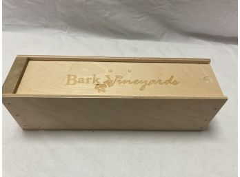 1 Of 2 Single Bottle Bark Vineyards Wooden Box Filled With Dog Toys Or A Bottle Of Wine For Your Friend