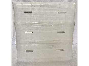 3 Drawer Heavy Plastic Storage For Clothes And More