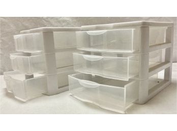 2 - 3 Drawer Stackable Storage Containers Very Good
