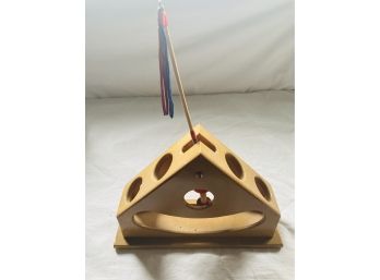 Wooden Triangle Cat Toy