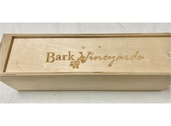 2 Of 2 Single Bottle Bark Vineyards Wooden Box Filled With Dog Toys Or A Bottle Of Wine For Your Friend